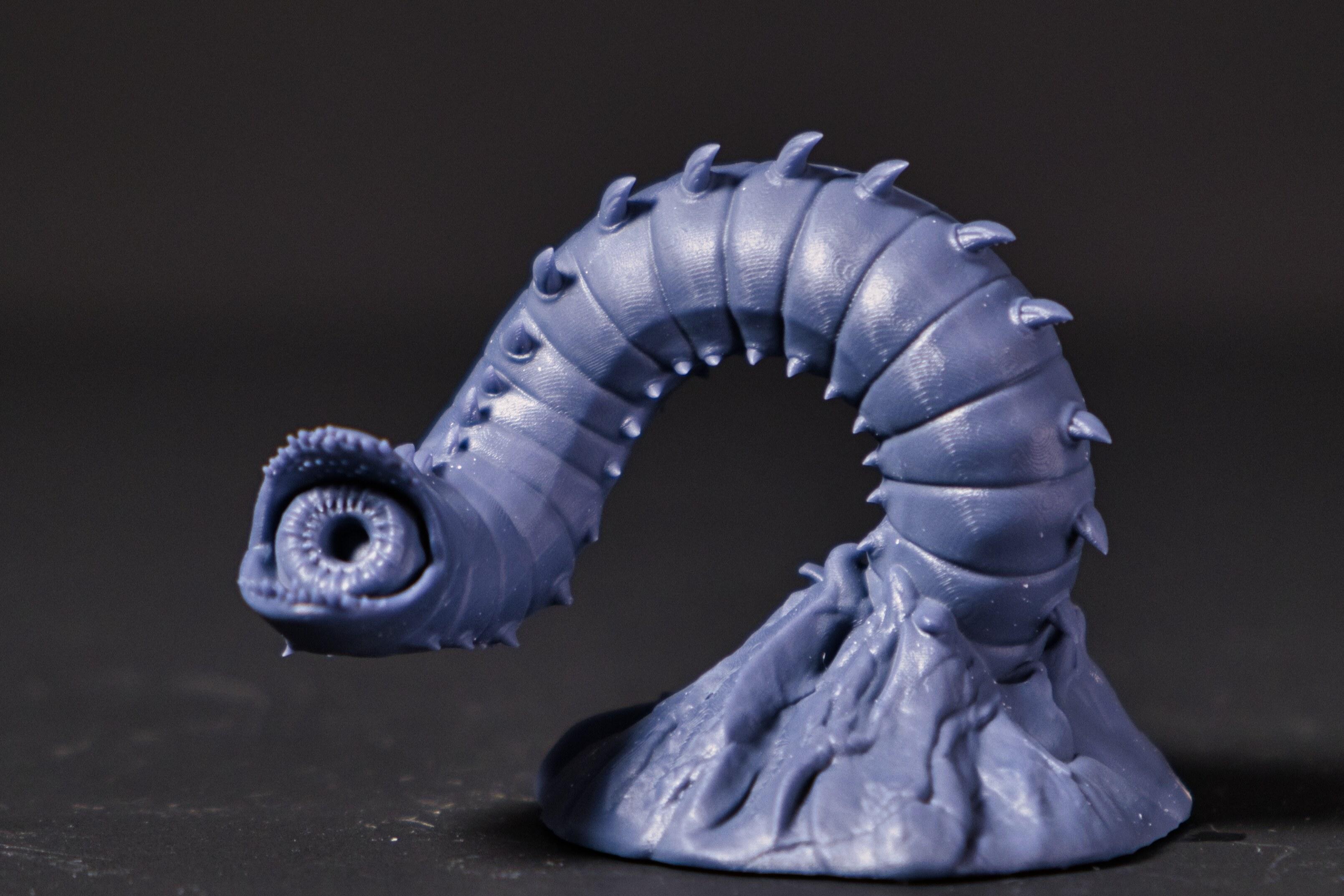 Purple Worm (Pre-Supported) 3d model