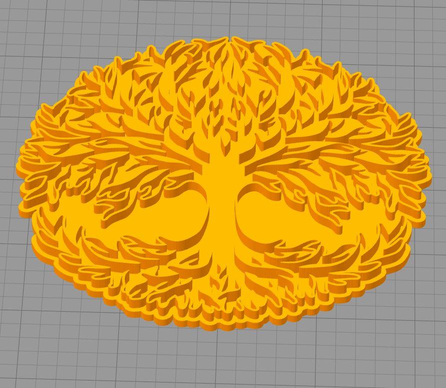 Unique Tree of Life Coaster 3d model