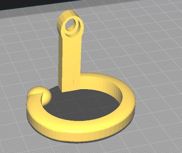 Vertical Cable Clip 3d model