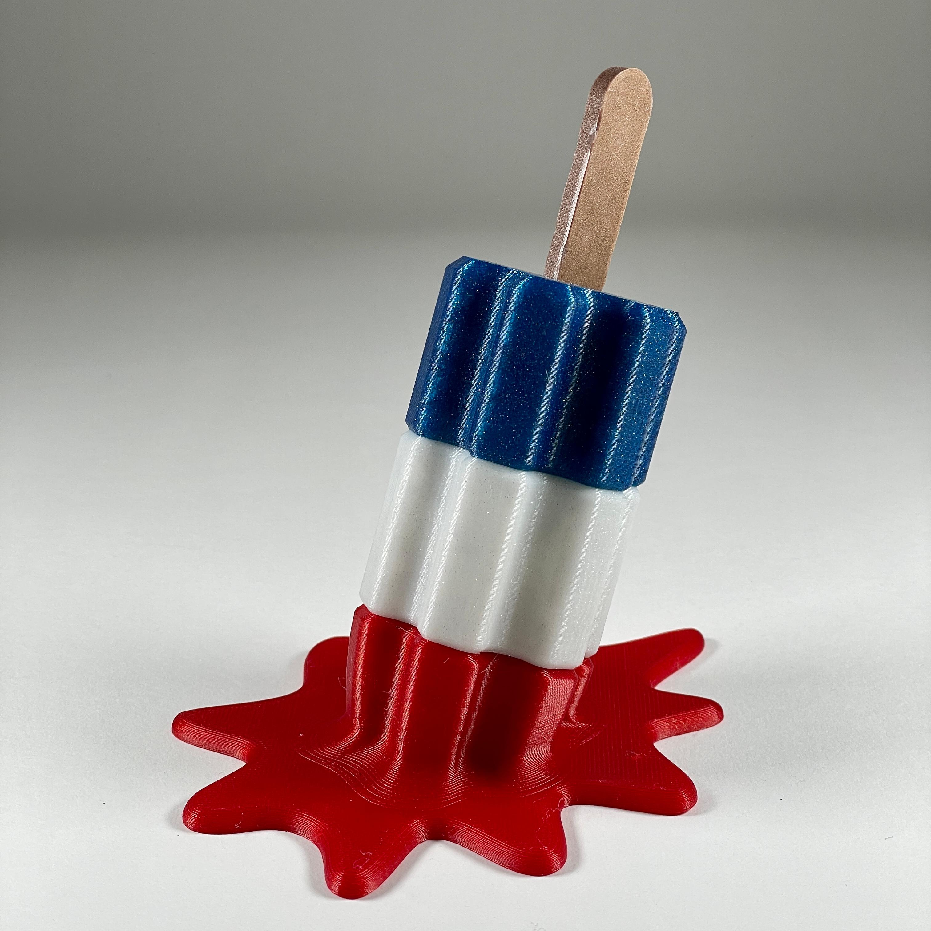 Melted Bomb Pop USB Holder 3d model