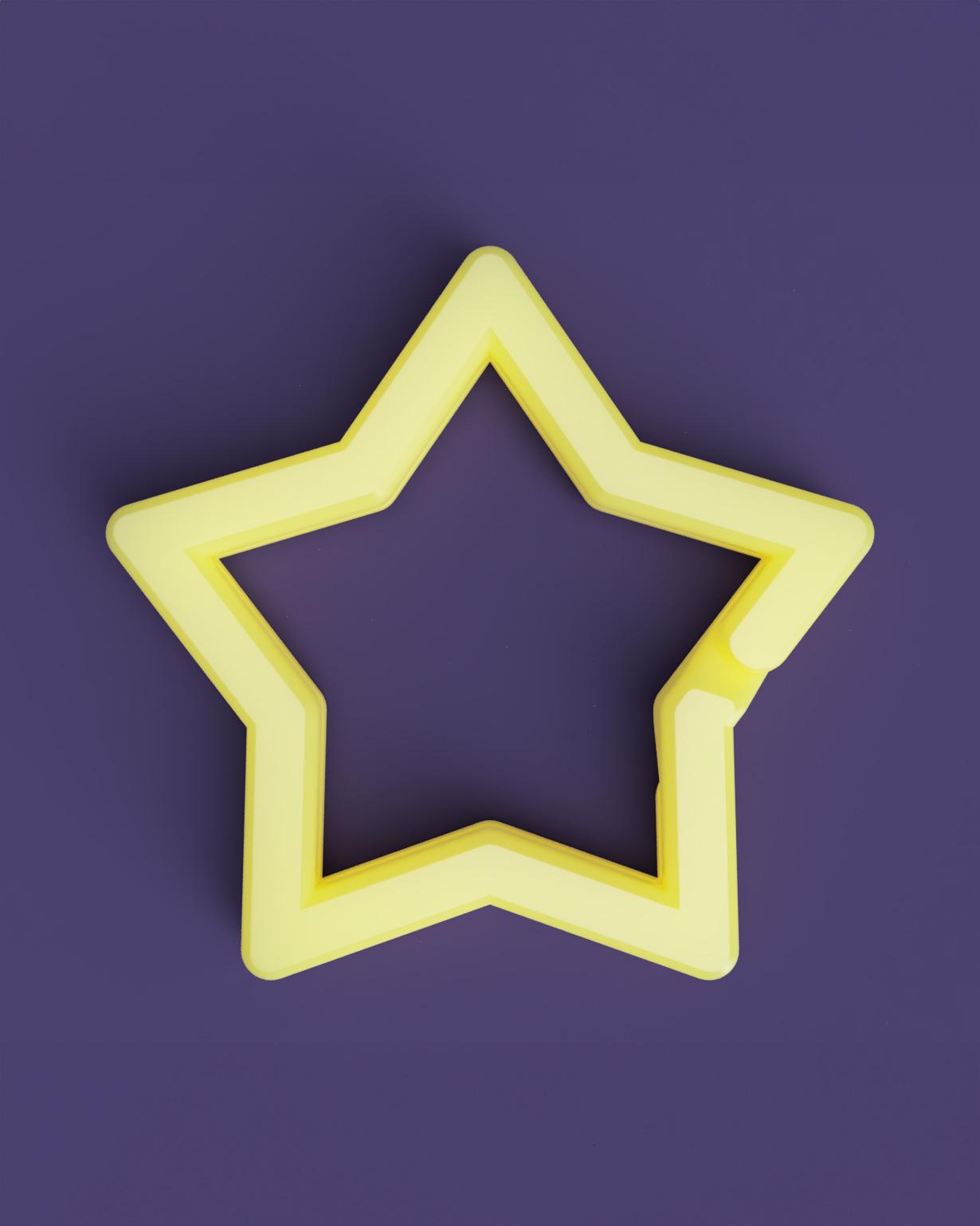 EZPZ Keyring Star 1" // Keychain Ring 3d model