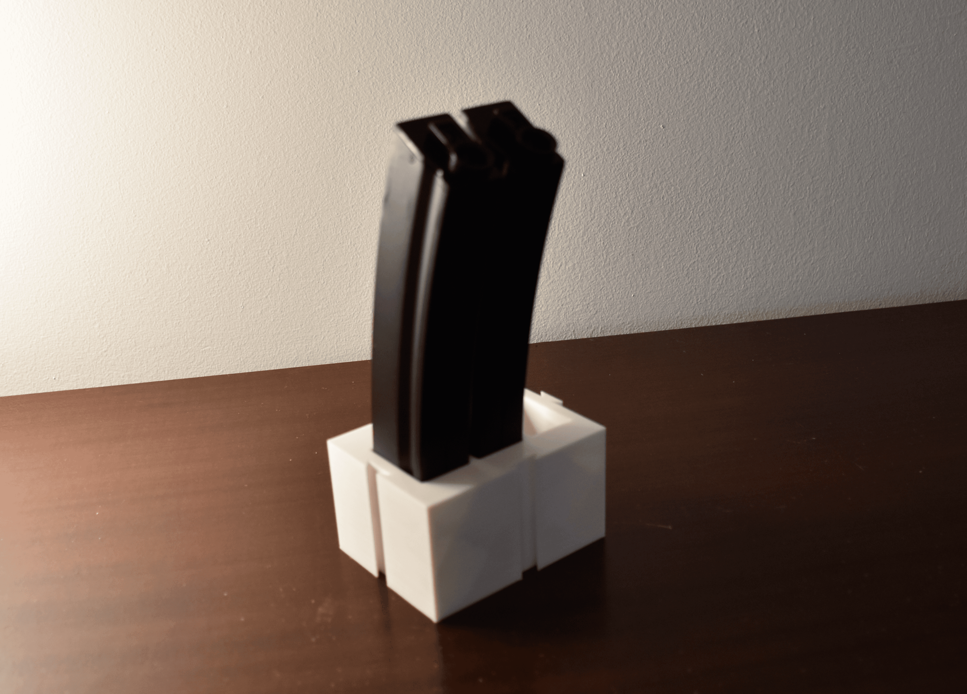 Modular Airsoft magazine organizer (for desk) 3d model