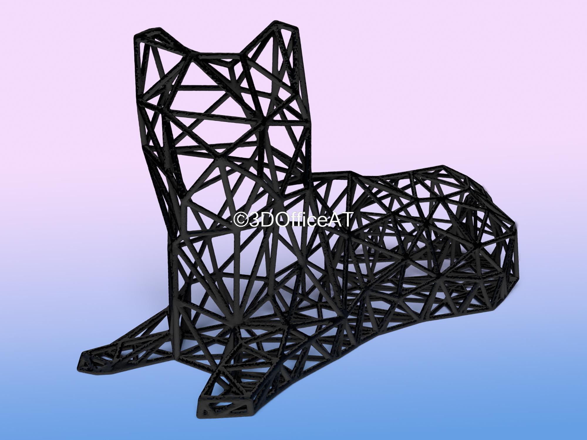 Cat Laying 3d model