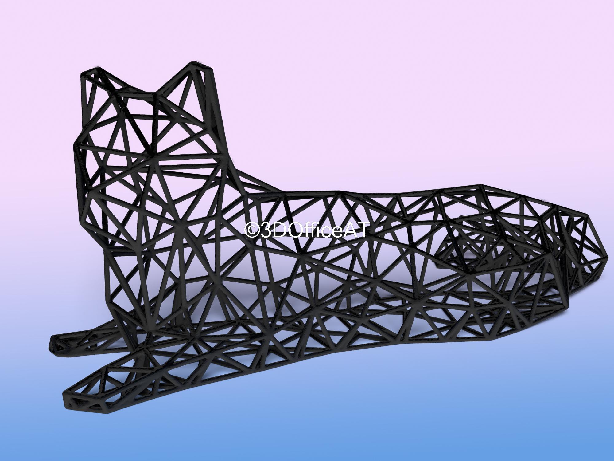 Cat Laying 3d model