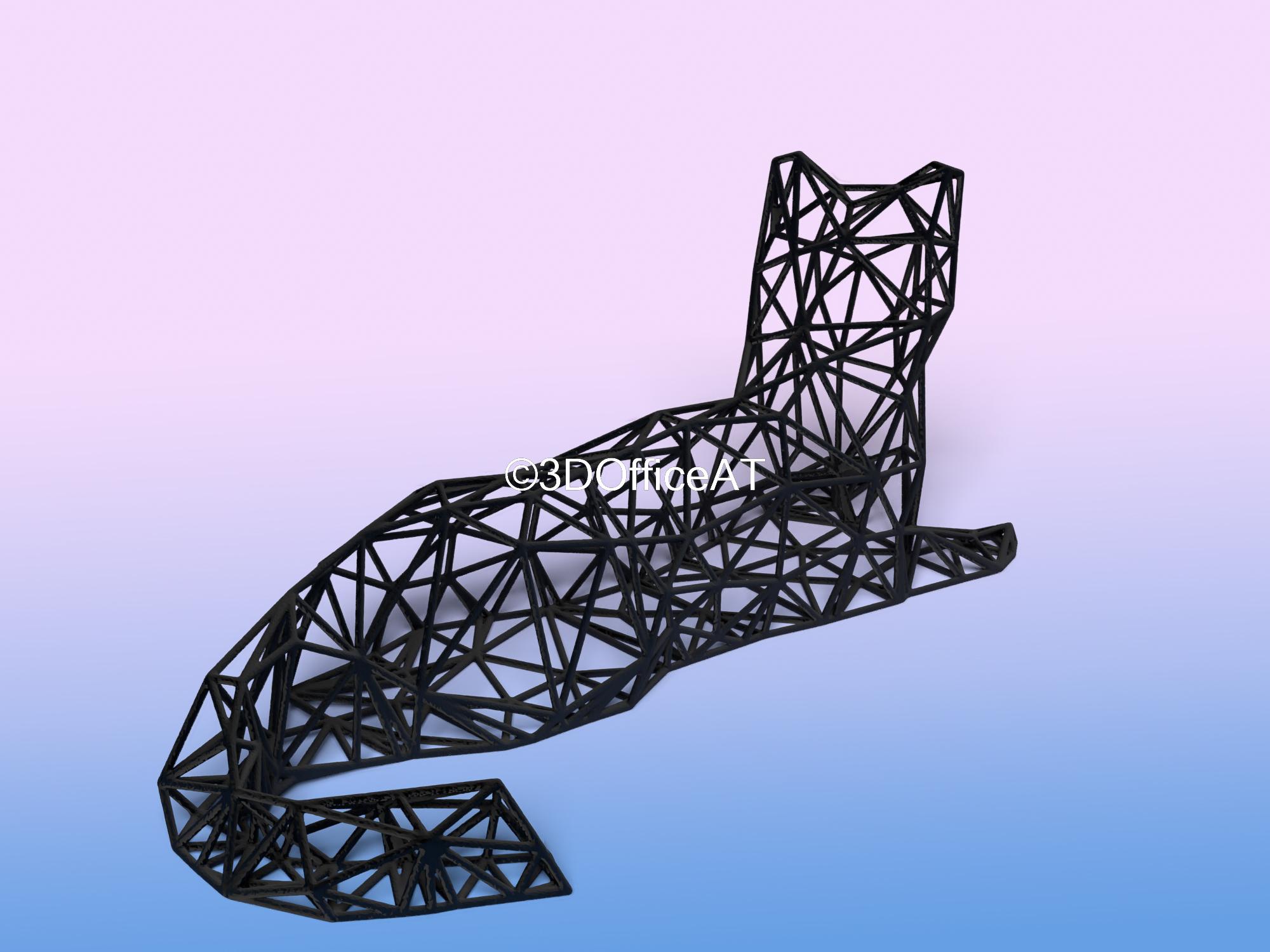 Cat Laying 3d model