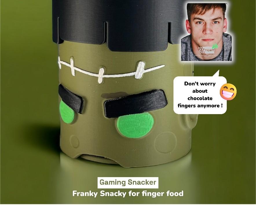 Halloween Frankensteins Monster Gaming Snacker - keep your fingers clean 3d model