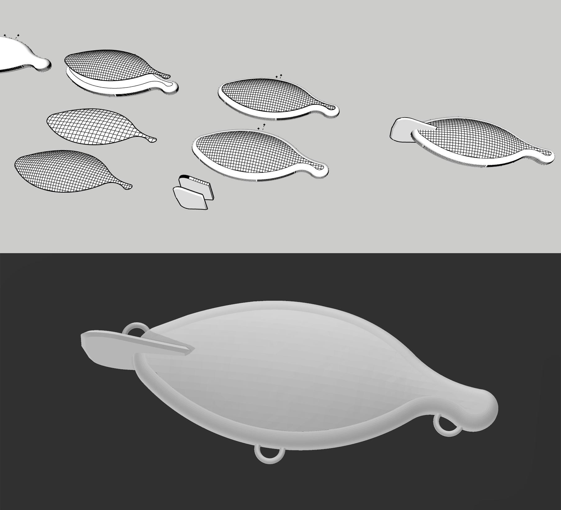 Fishing Lure Concept Angler Design Tackle 3d model