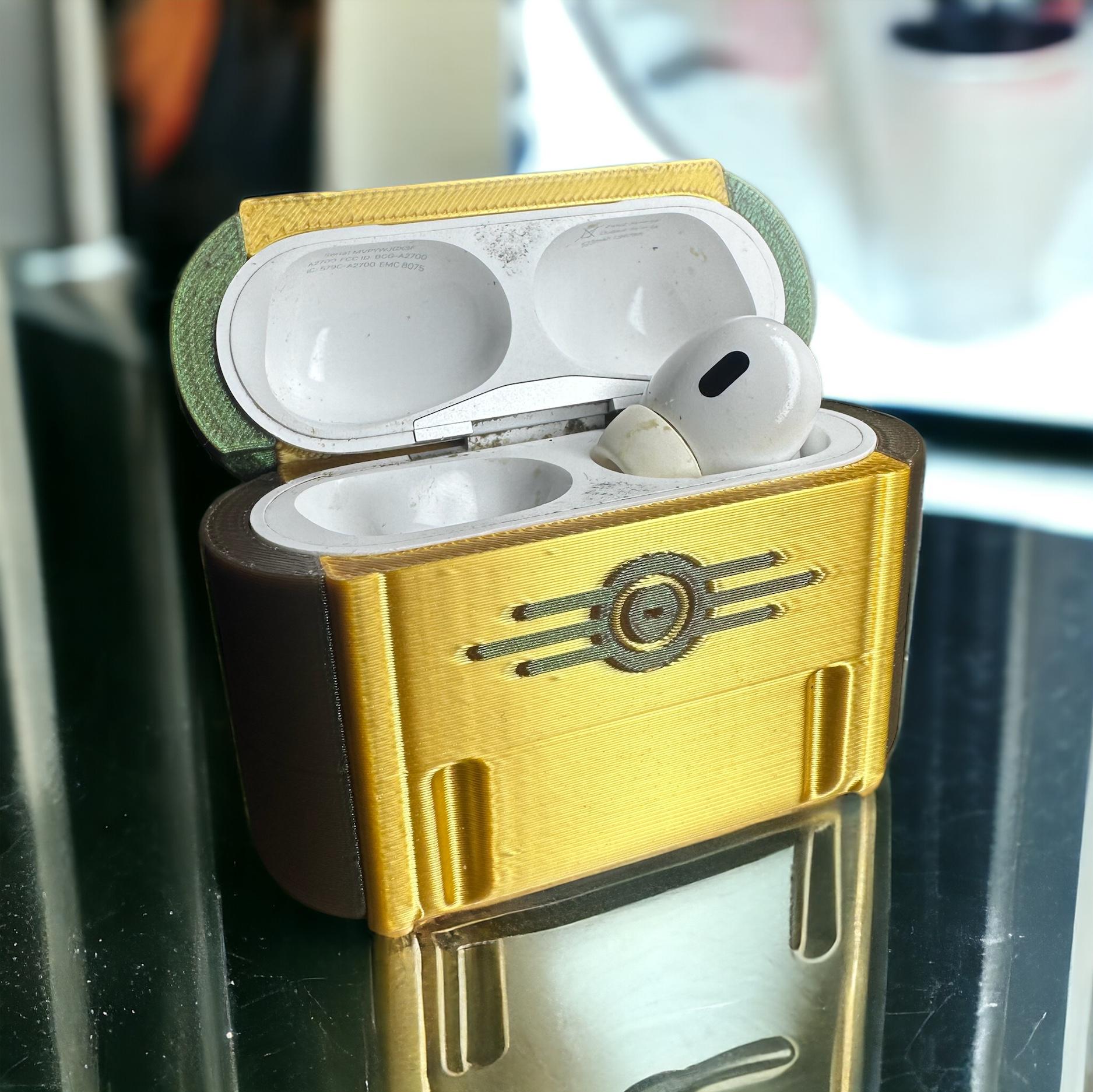 Vault Tec Fallout Themed Airpods Pro Case - Vault Boy, Vault Tec, Fallout Case 3d model