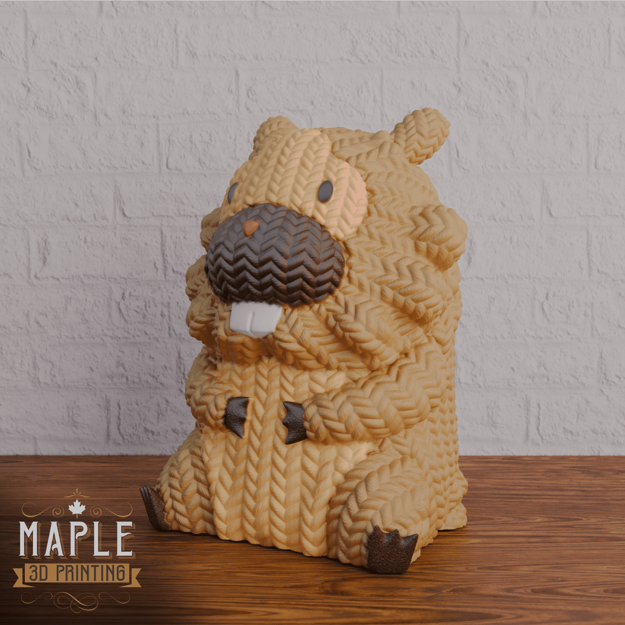 Knit Bidoof - Pokemon 3d model