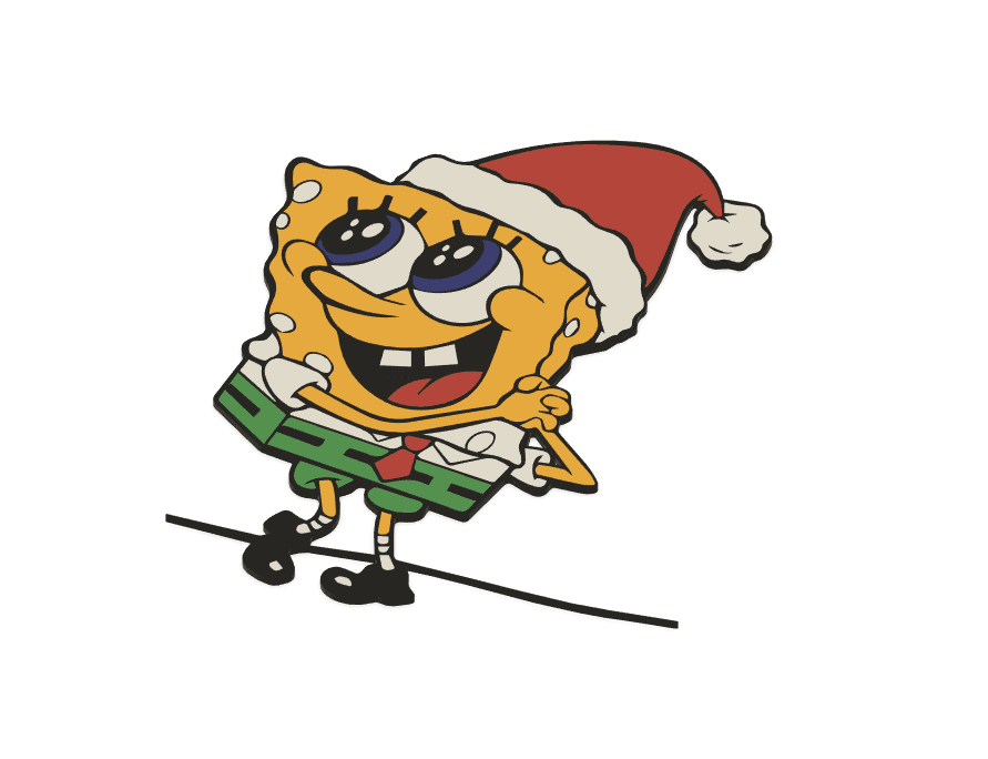 Christmas Pack: Sponge Bob I 3d model