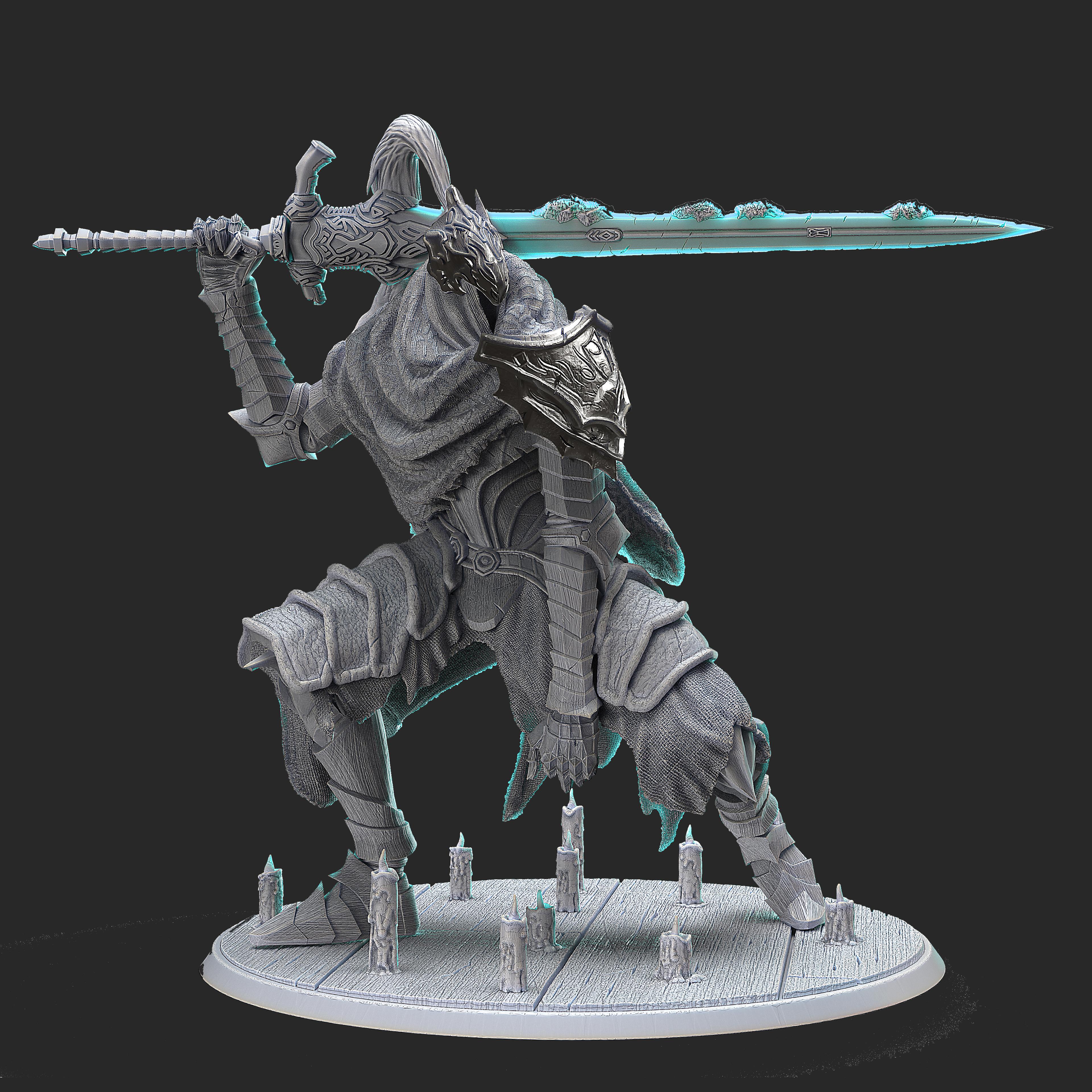 75mm Dark Soul Knigth 3d model