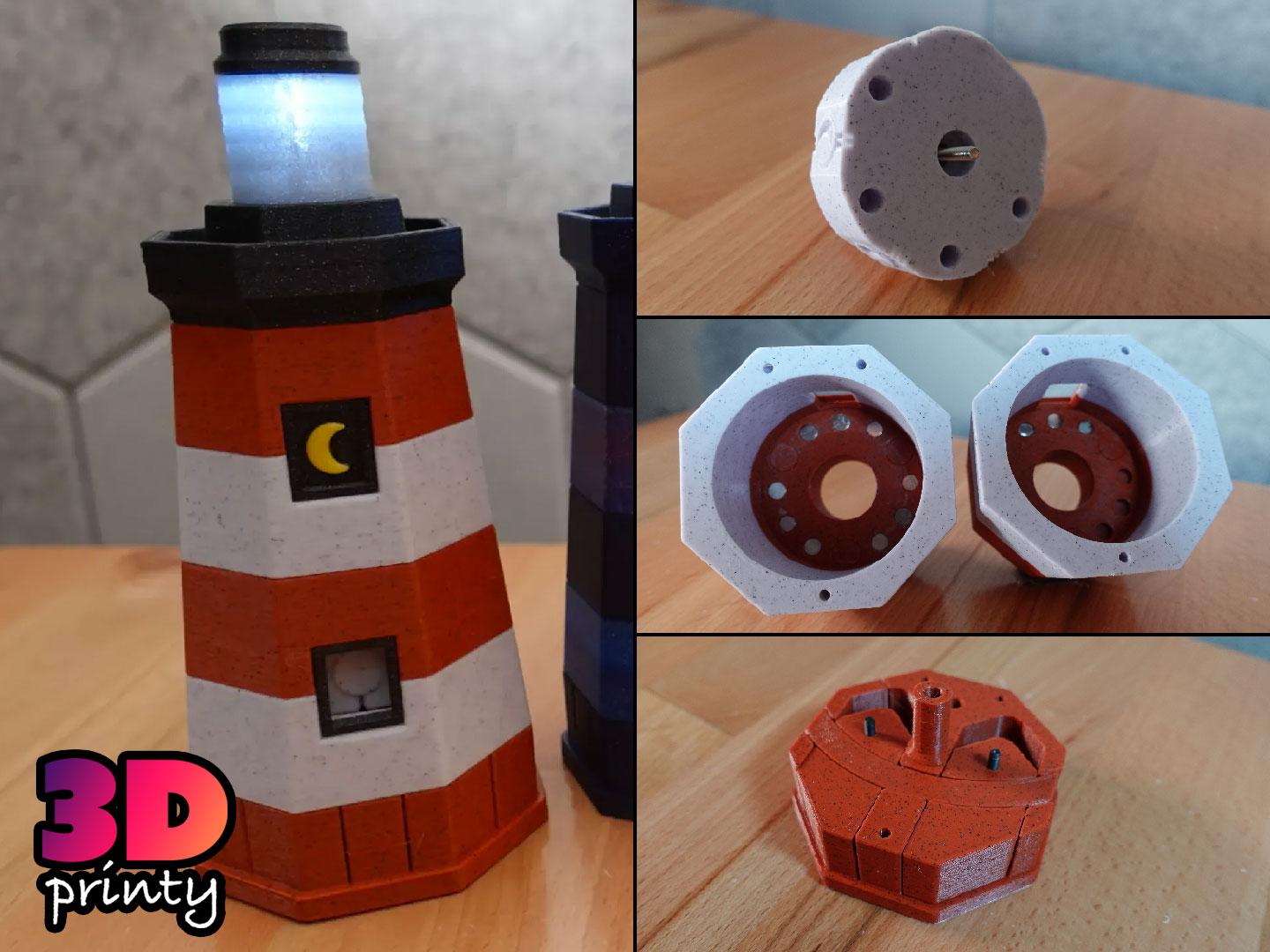 Lunar Lighthouse Puzzle Box - Improved! 3d model