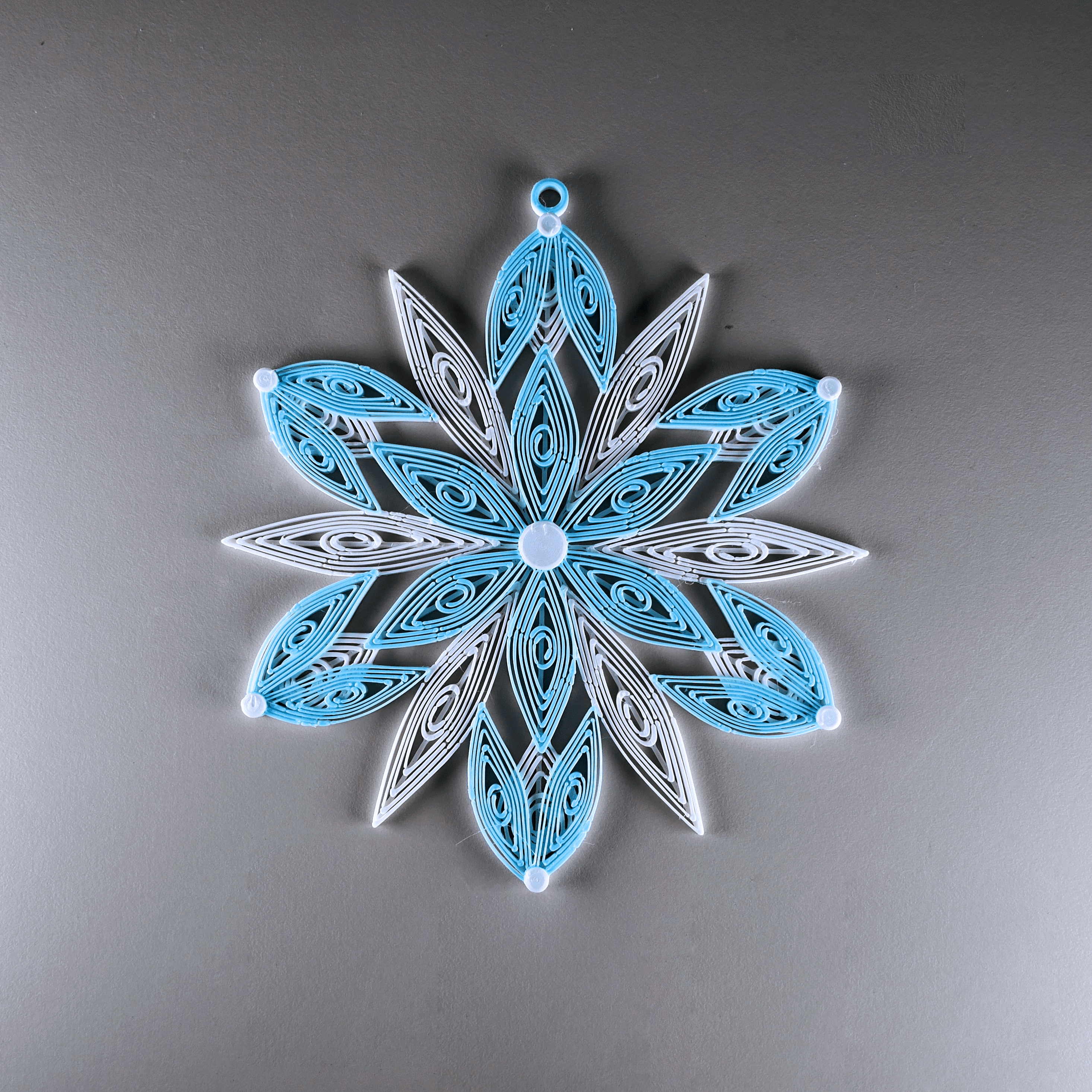 Quilling Snowflake Decoration 3d model