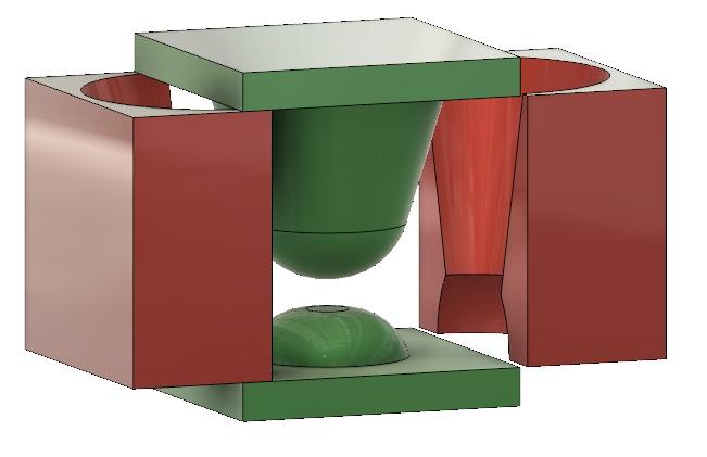 Dental Resimix Anmischbecher 3d model