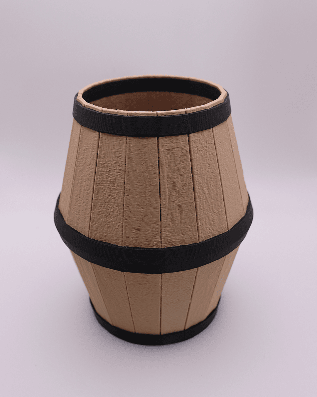 Wood Barrel Pen Holder 3d model