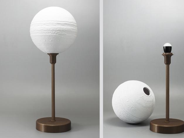 Jupiter lamp with base 3d model