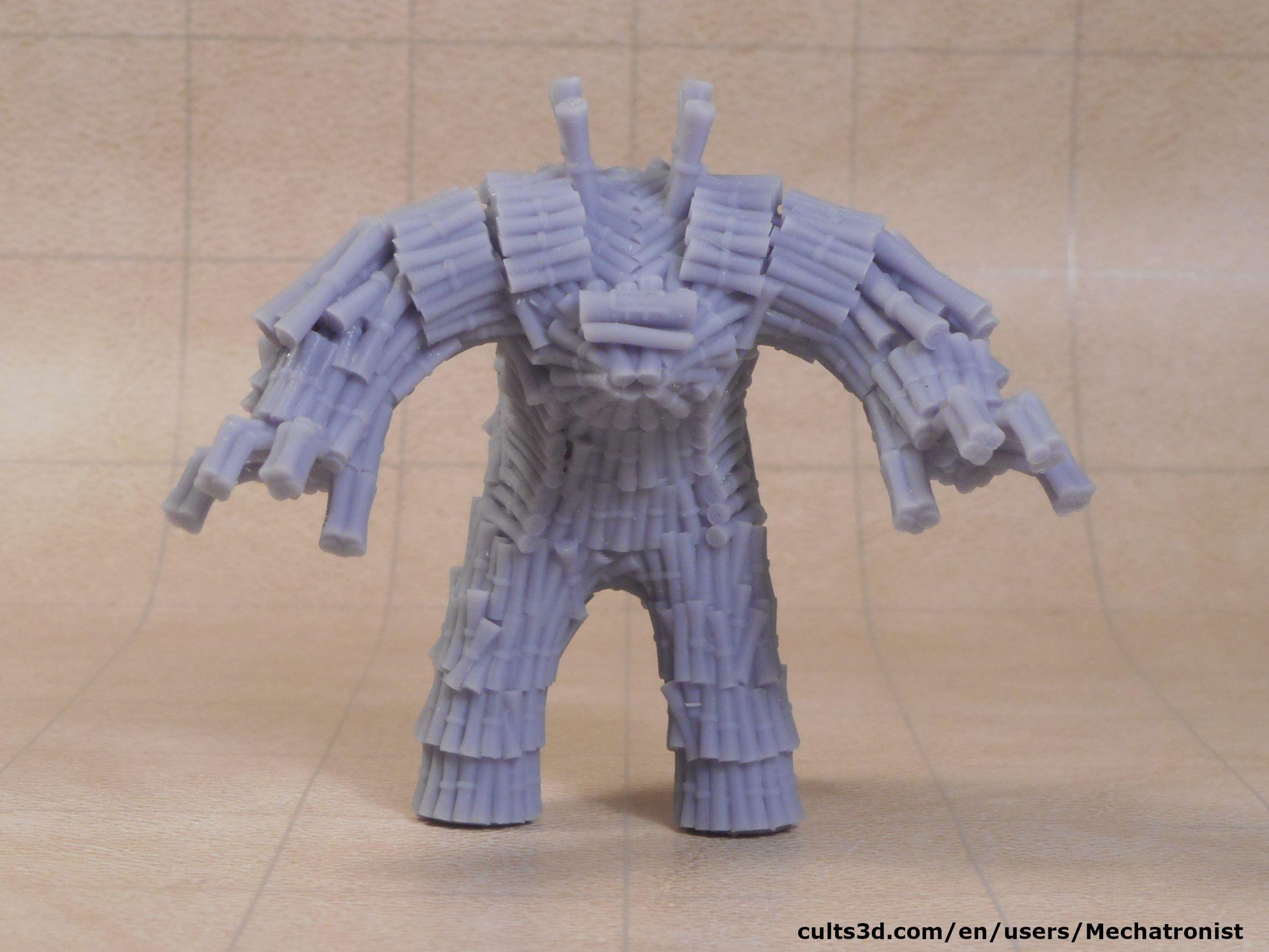 Walking Archive MTG Scroll Golem Miniature 3d model