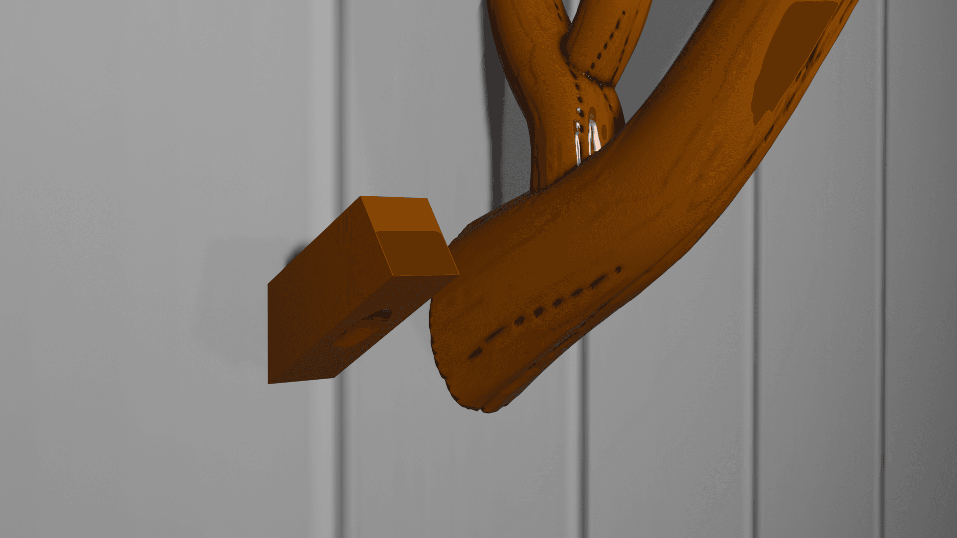 Tree Branch Shelf Brackets 3d model