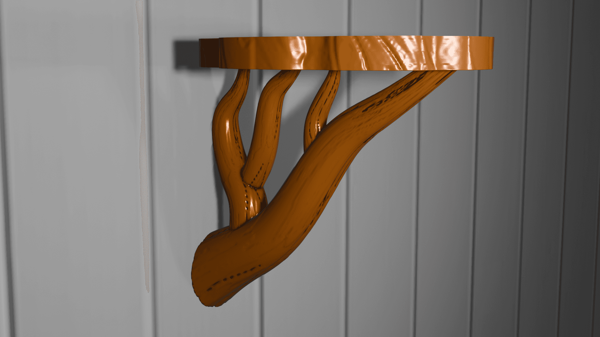 Tree Branch Shelf Brackets 3d model