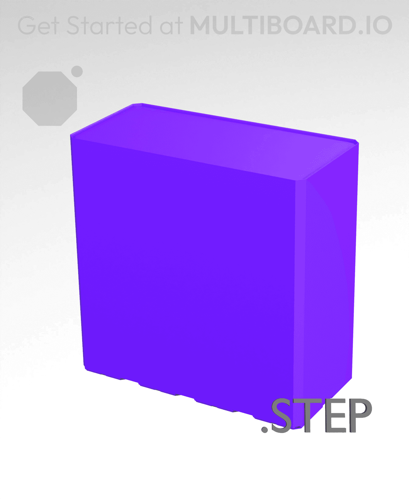 4x2x4 - Multibin Insert - STEP Remixing File 3d model