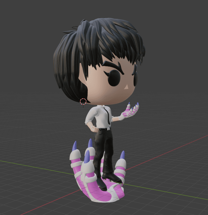 Jigoku Sensei Nube Funko style 3d model