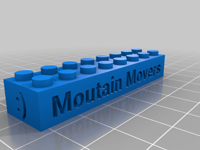 Ed's Mountain mover's yg 2022 custom brick 3d model