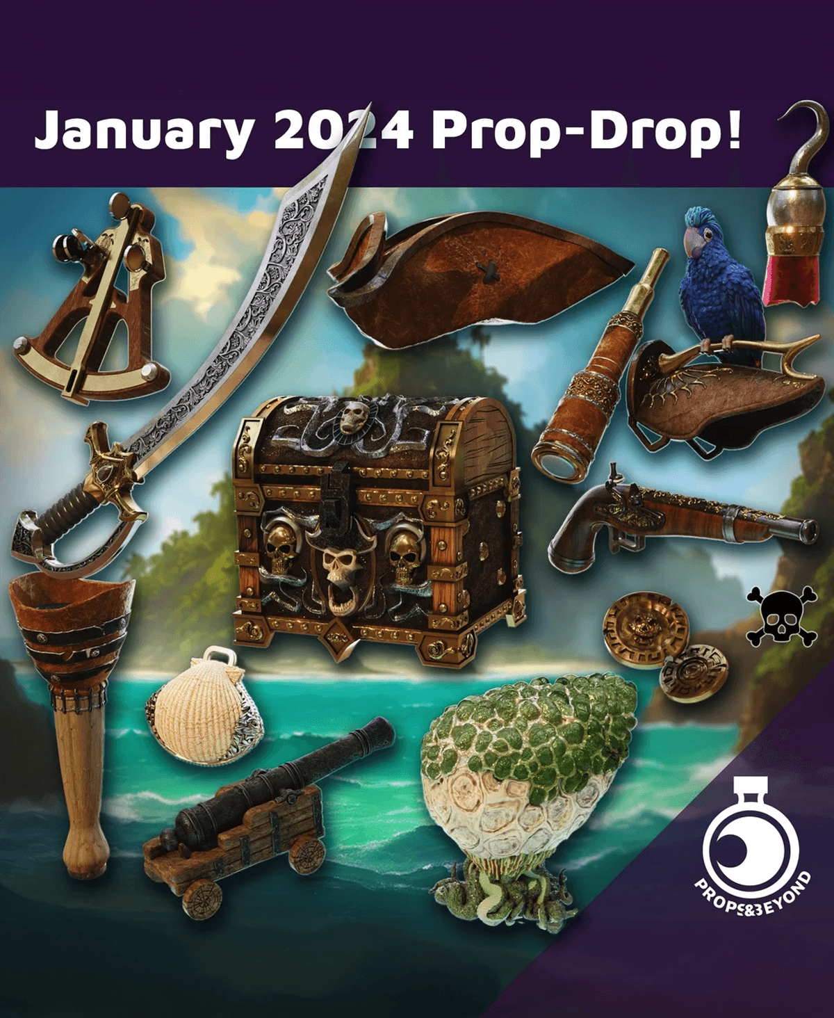 January 2024 Prop Drop - Corsair's Heist 3d model