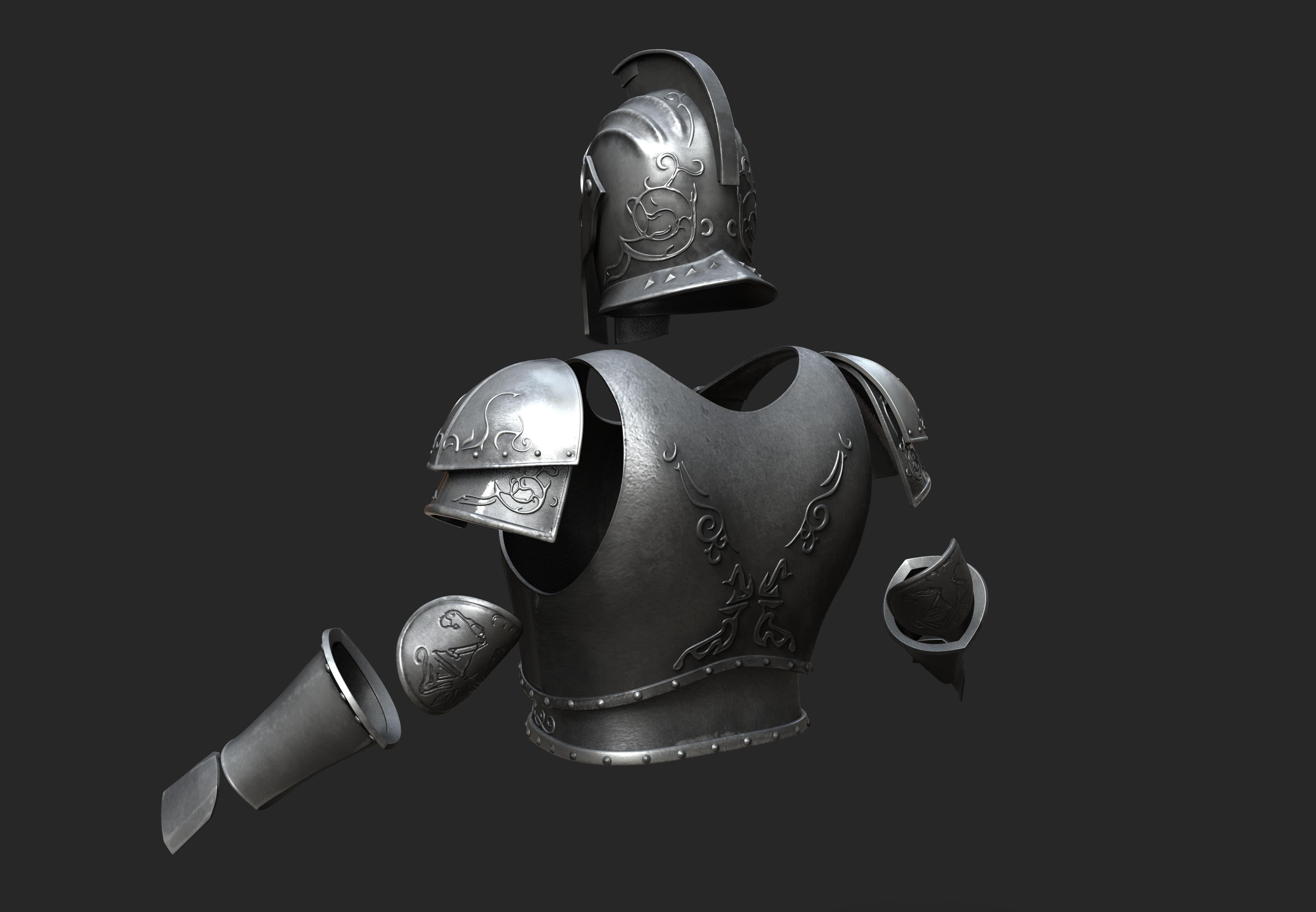 Dark Souls Faraam Armor 3d model