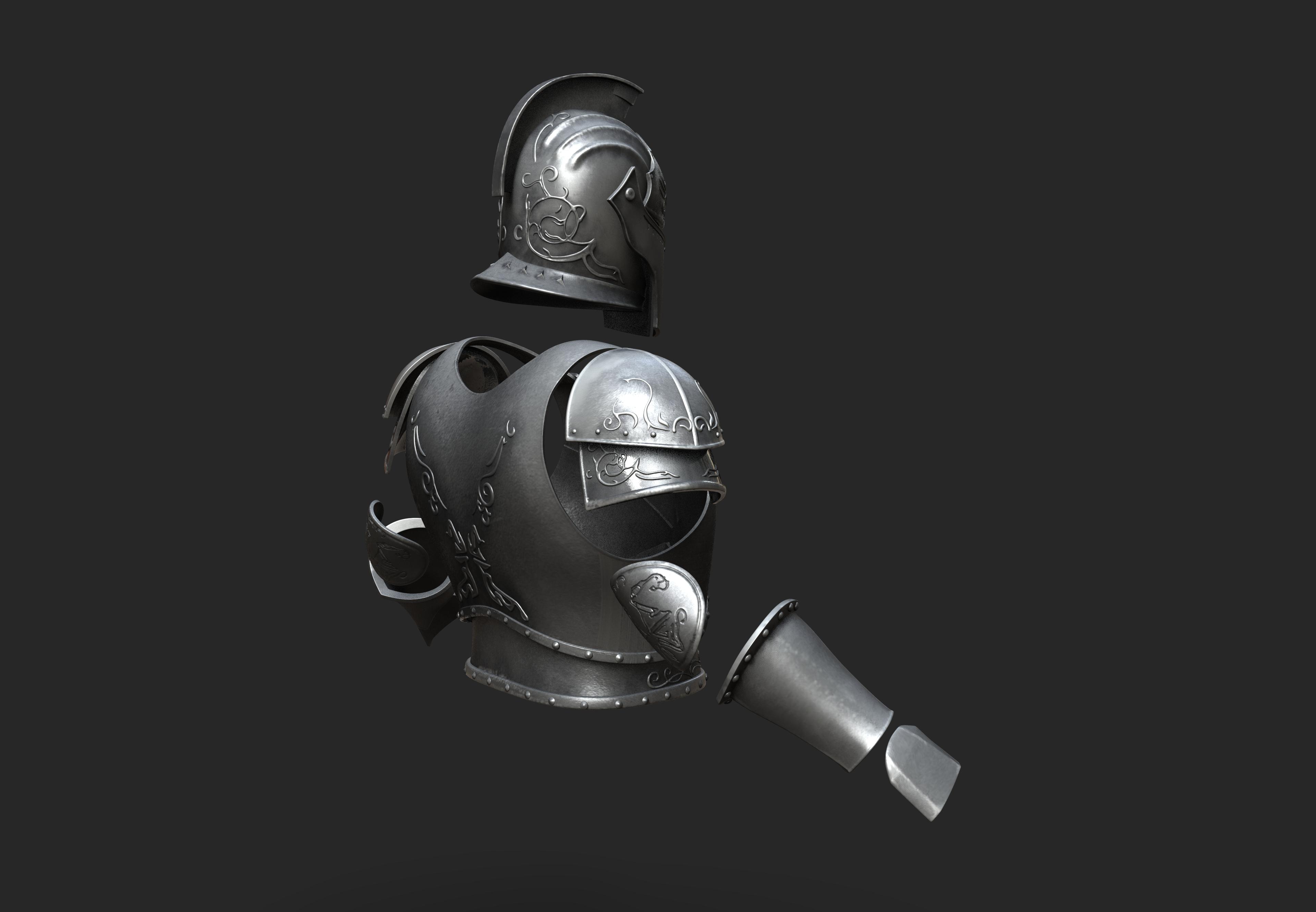 Dark Souls Faraam Armor 3d model