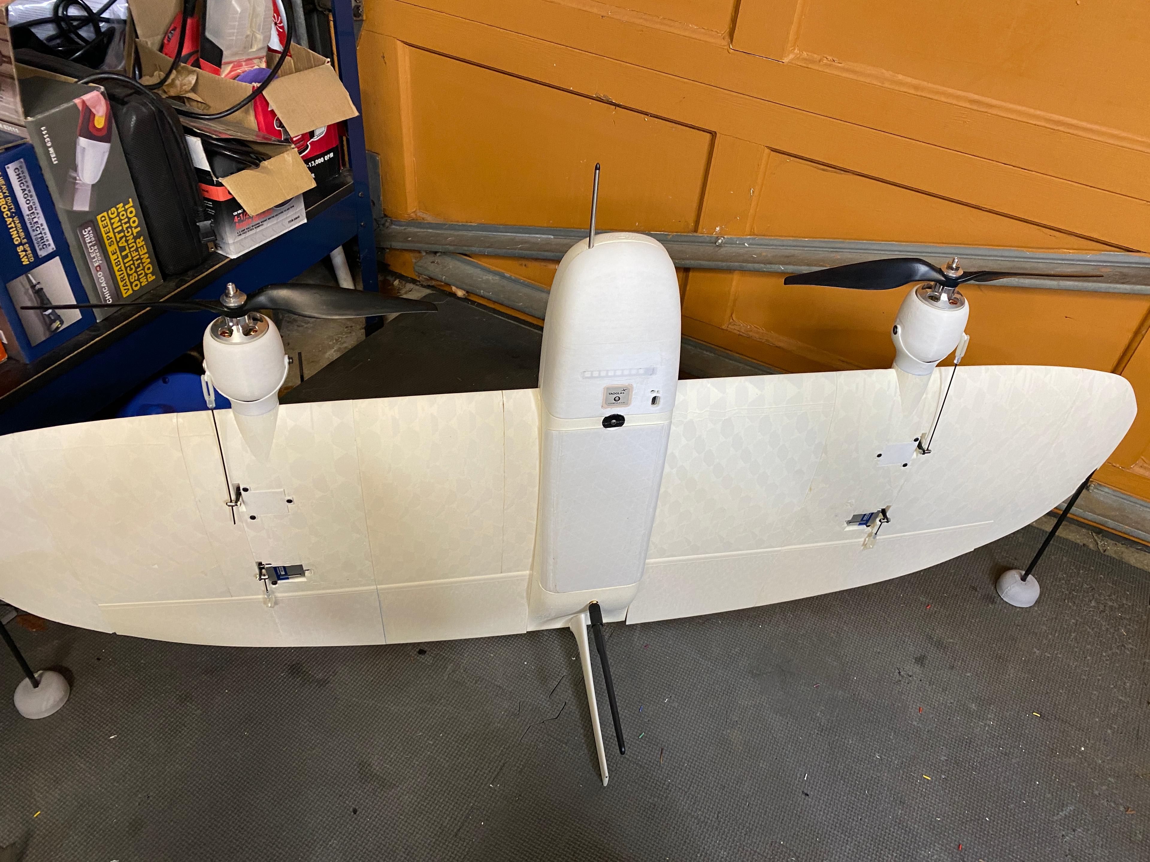 openSAR.net V1 Alpha Rev9- VTOL Tailsitter Drone -Ardupilot 3d model