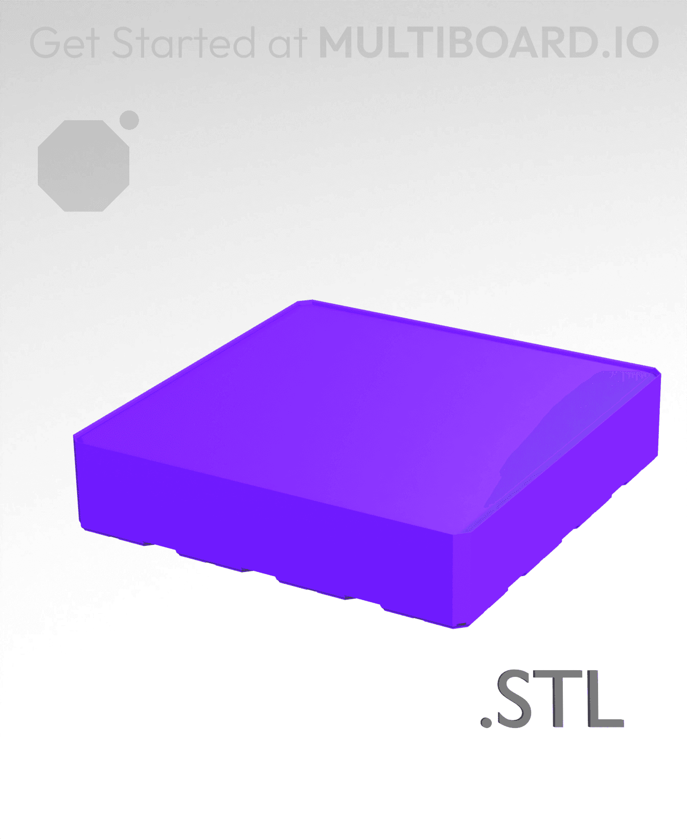 4x4x1 - Multibin Insert - STL Remixing File 3d model