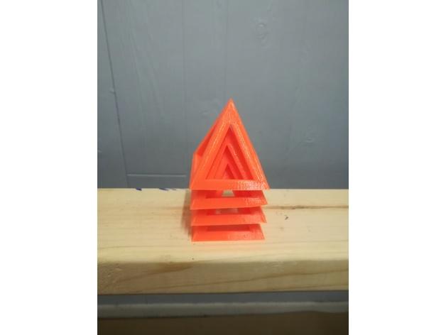 Stackable Painting Pyramid - Stackable for storage. - 3d model