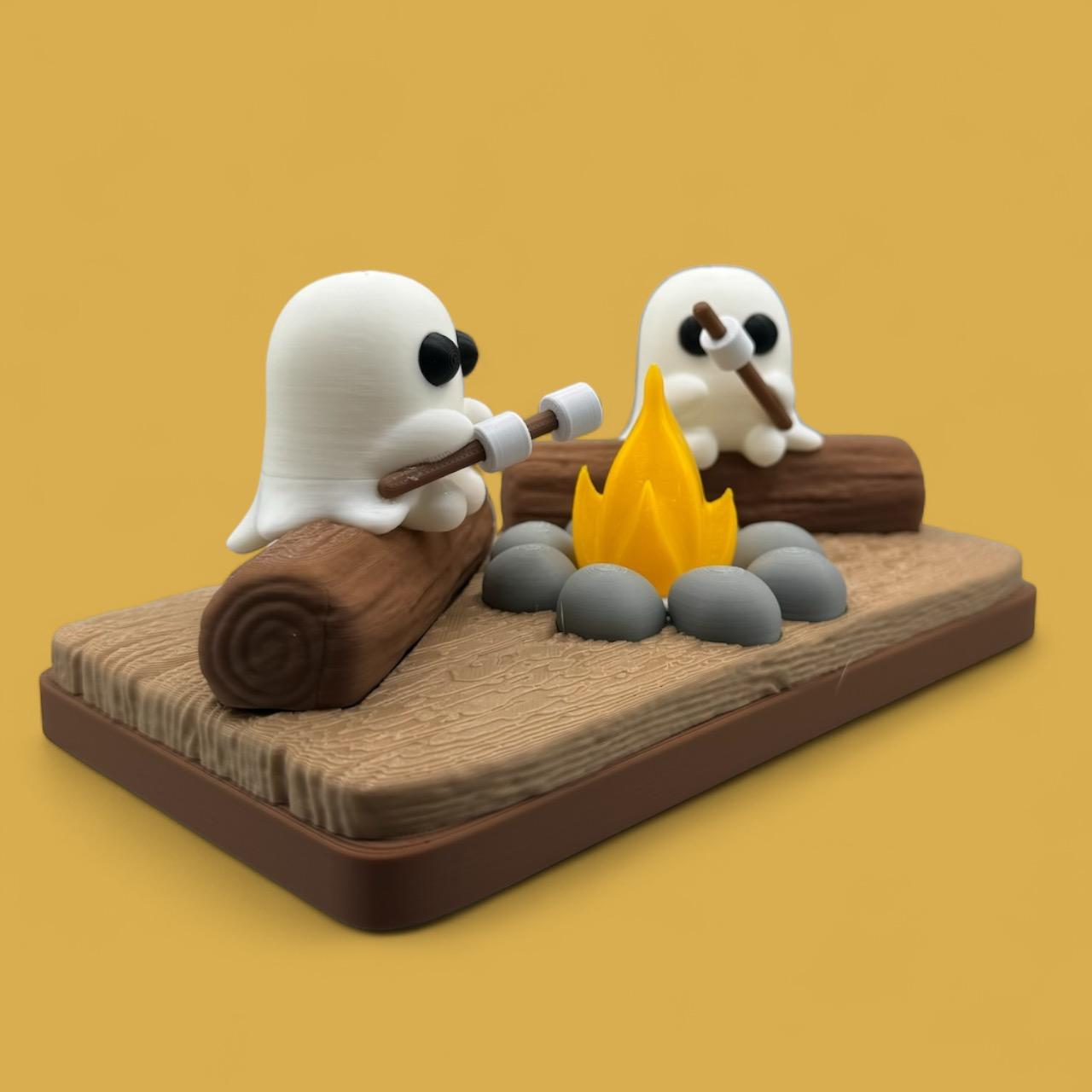 Ghostly Campfire - No supports or AMS - Tea Light 3d model