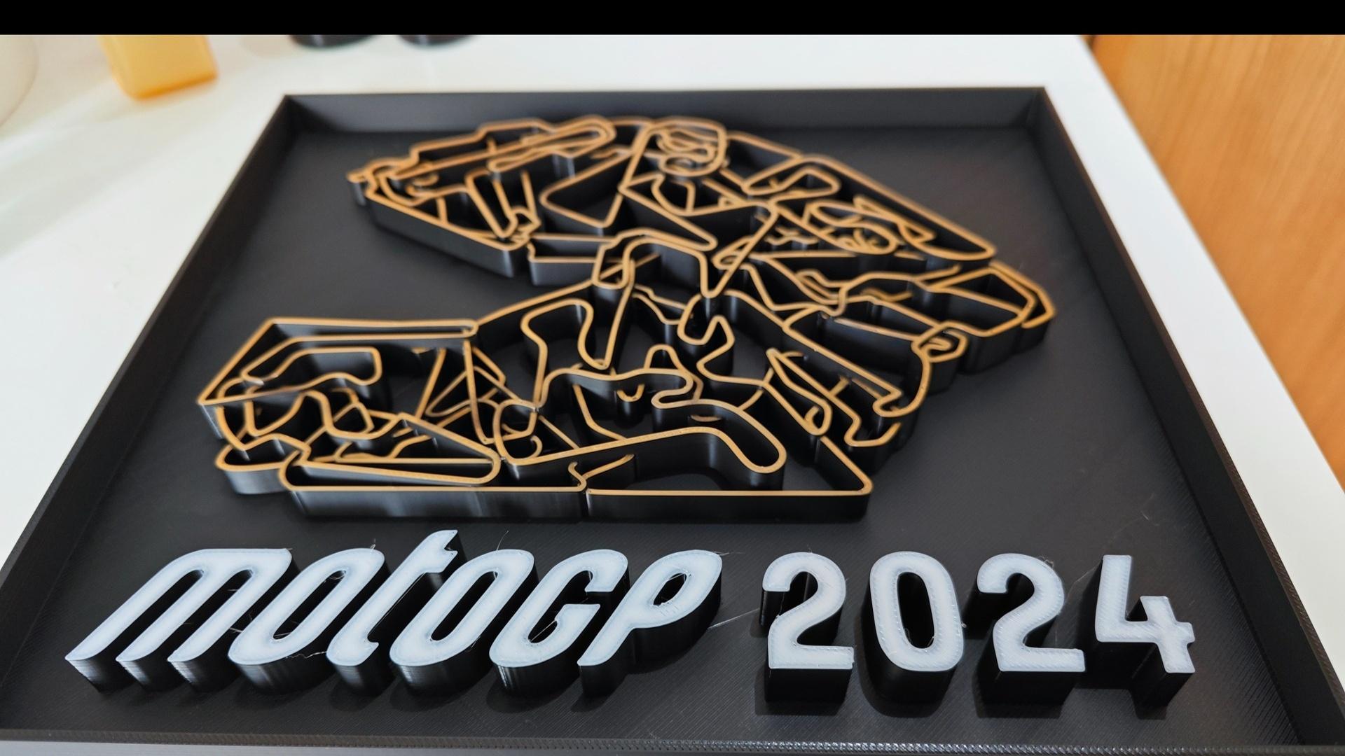 MotoGP 2024 Art - MotoGP 2024 Bambulab P1S with orange layer - 3d model