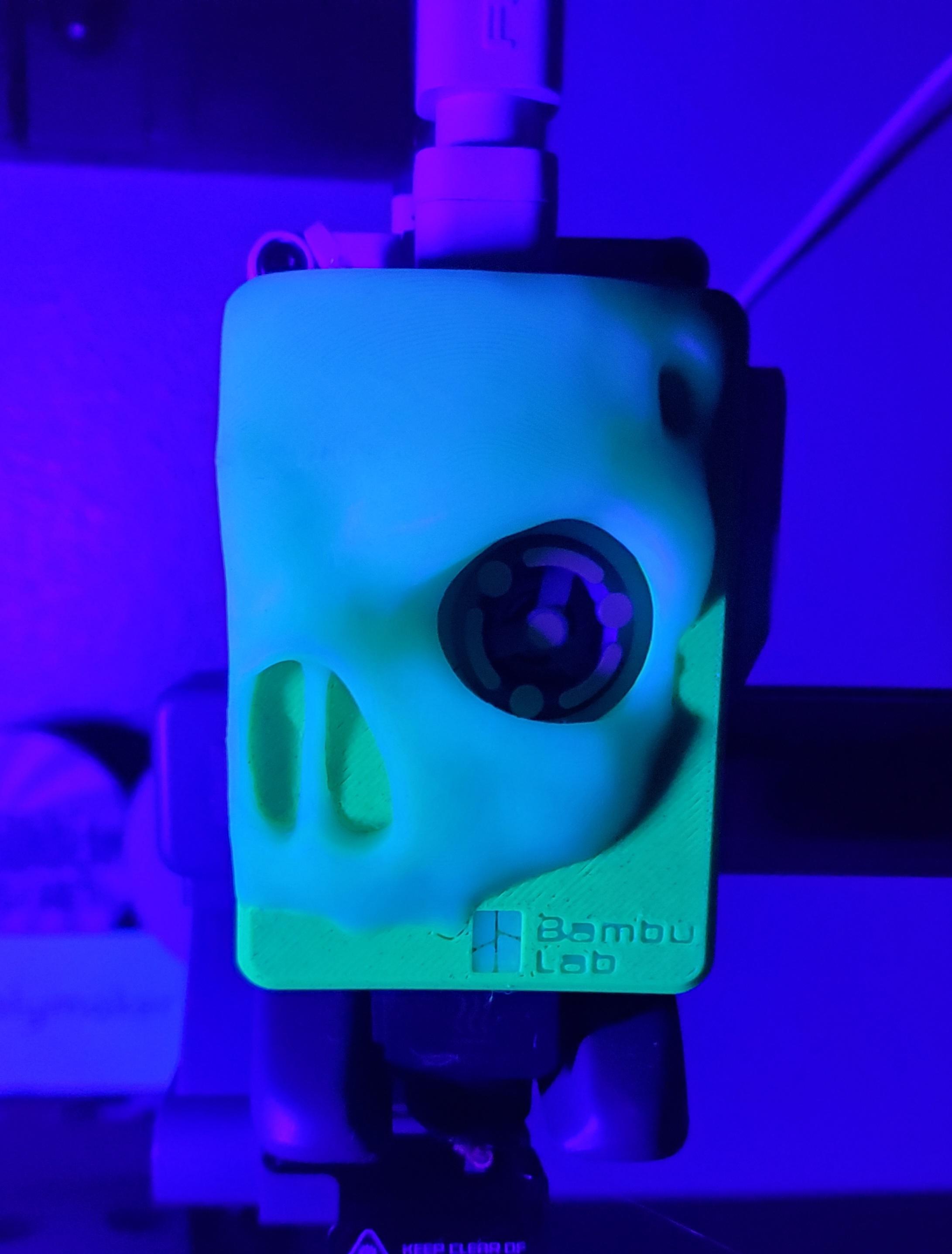 Skull Extruder Front Cover for the Bambu Labs A1 and A1 Mini  3d model