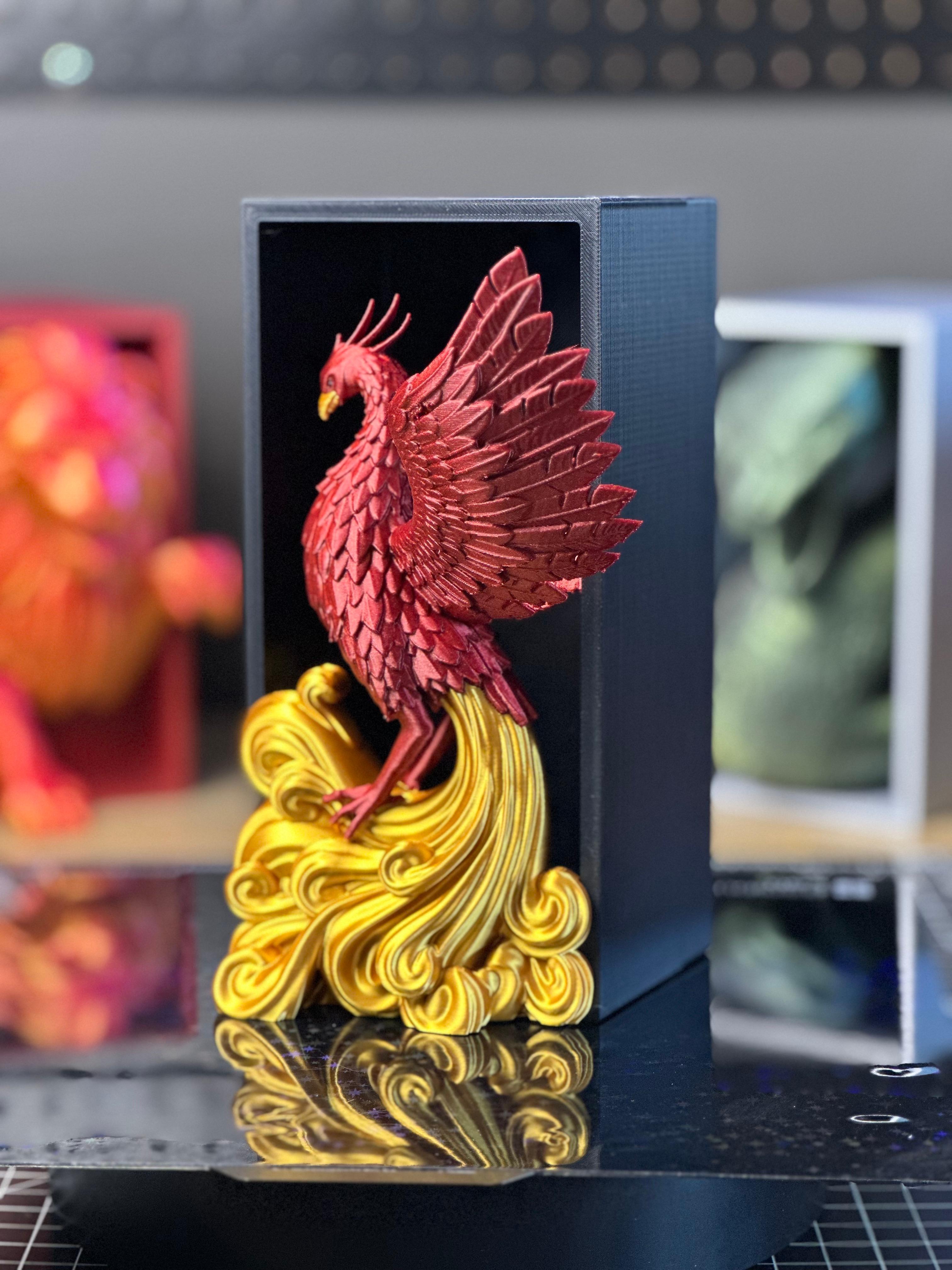 Phoenix Book Nook- H.P. Inspired Nook and Stand Alone Model 3d model