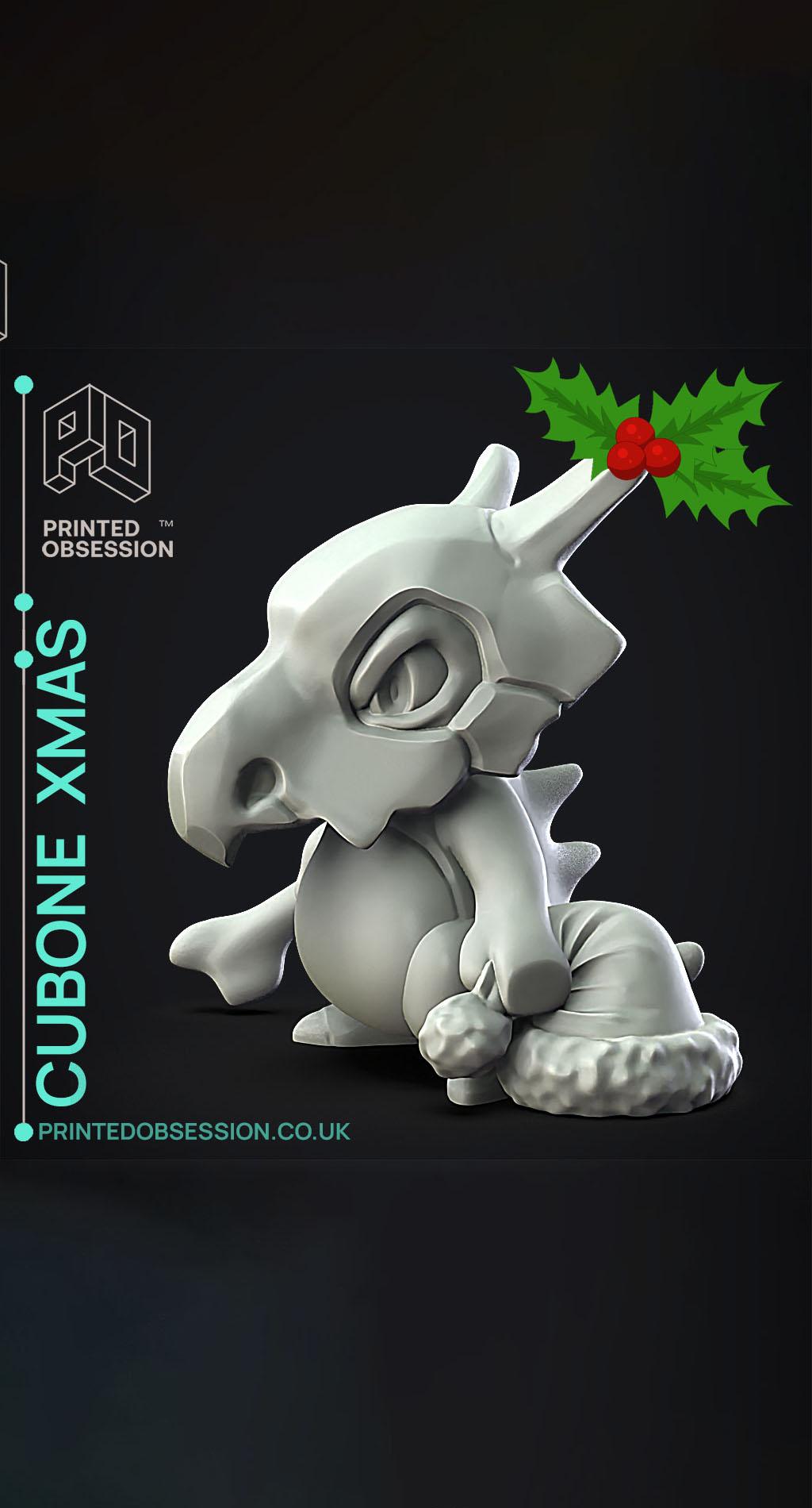 Cubone xmas - Pokemon - Fan Art 3d model