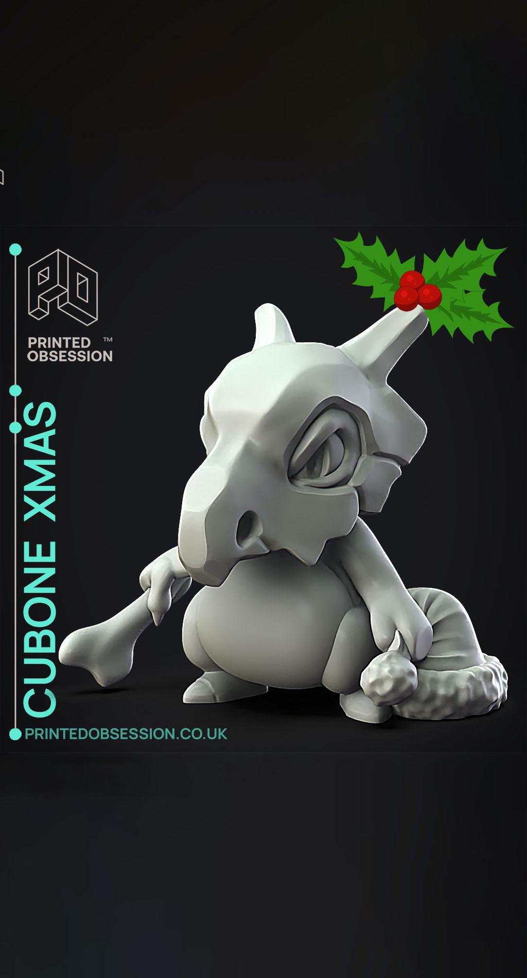 Cubone xmas - Pokemon - Fan Art 3d model