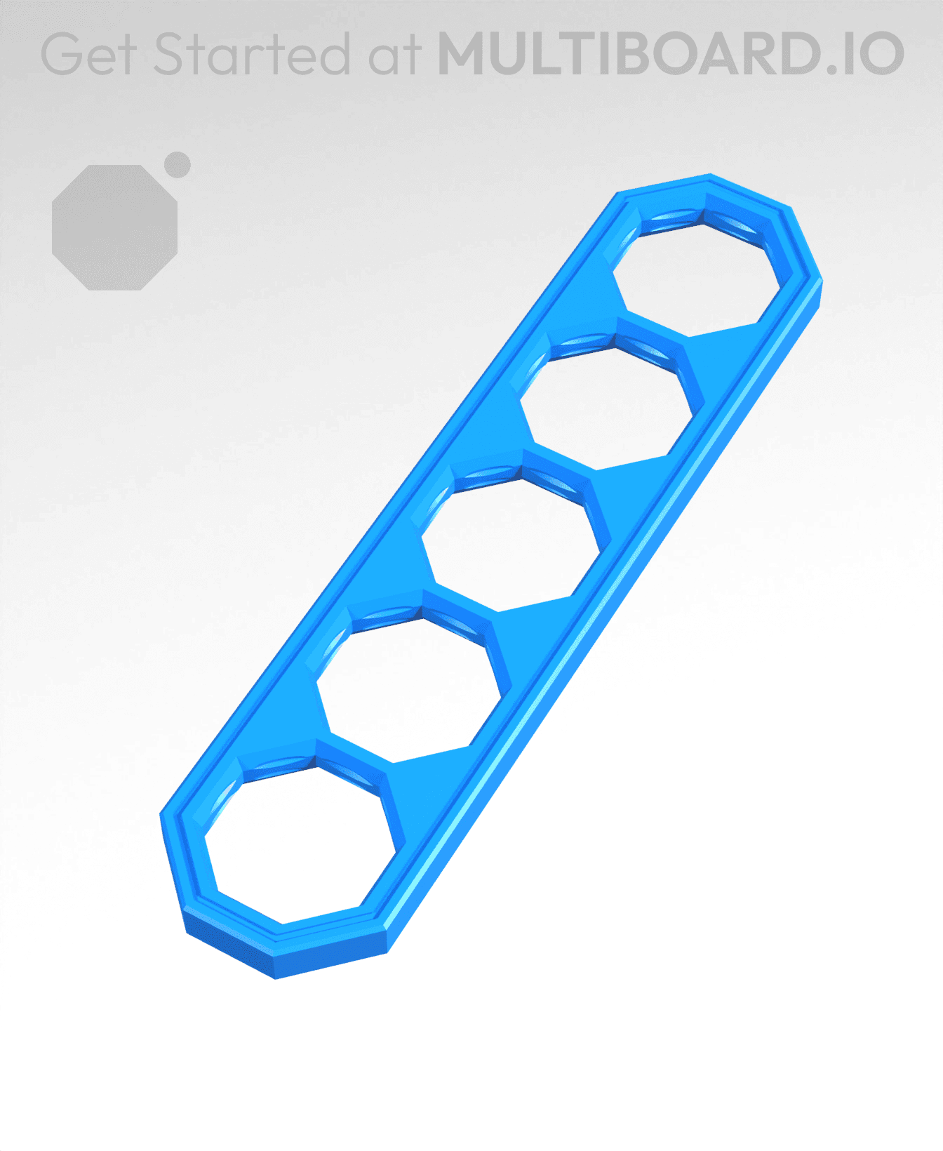 5 Big Holes, Bar 3d model