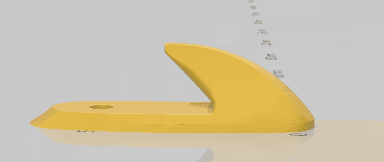 Holder wall 4mm 3d model