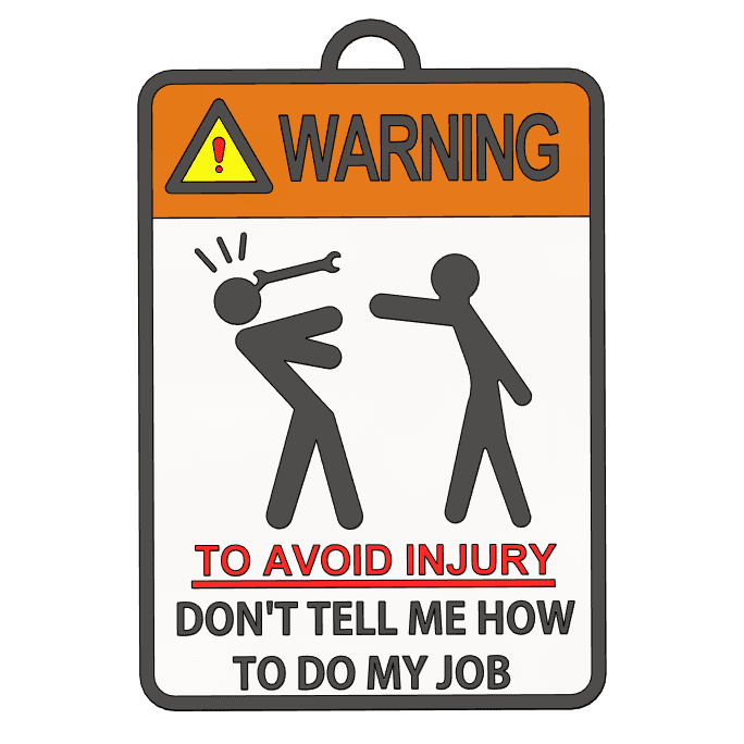 Warning Sign Board 3D Print update 3d model