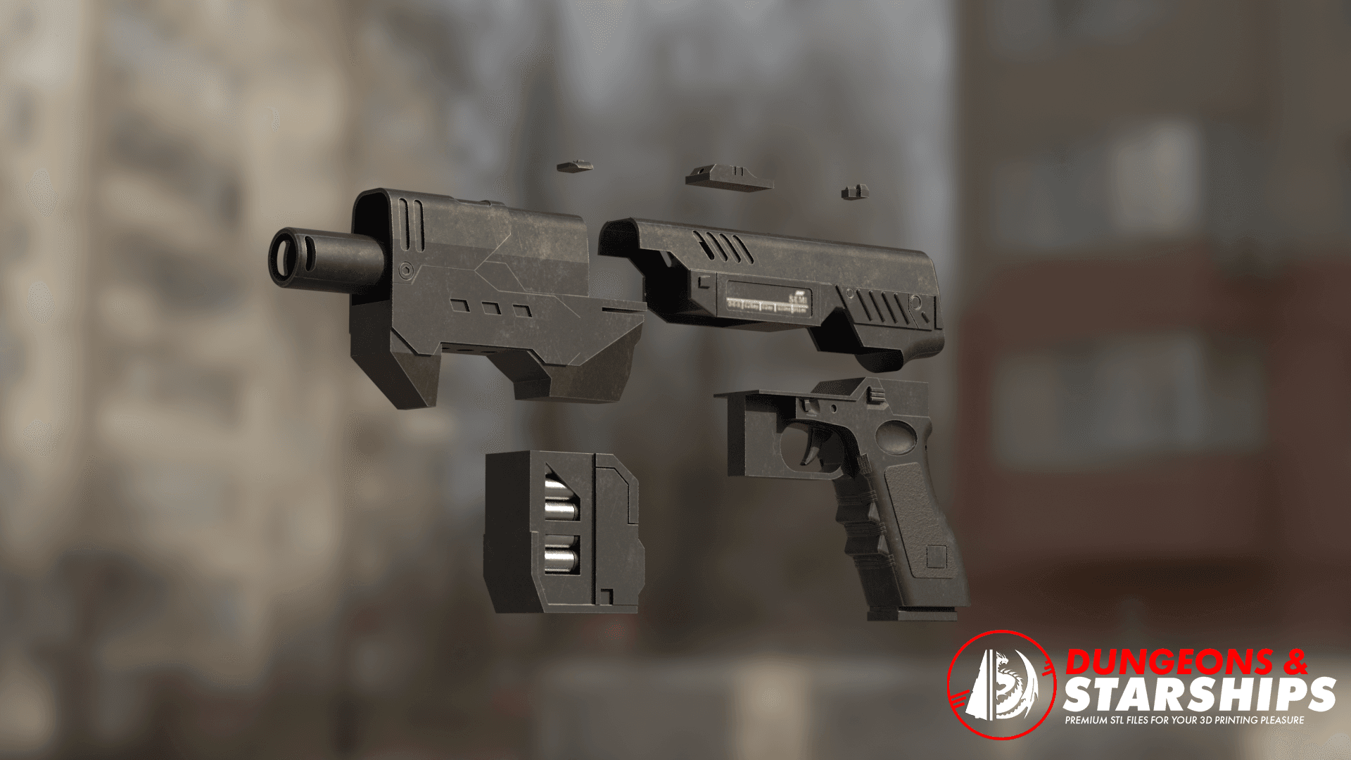 Lawgiver - Dredd 3d model