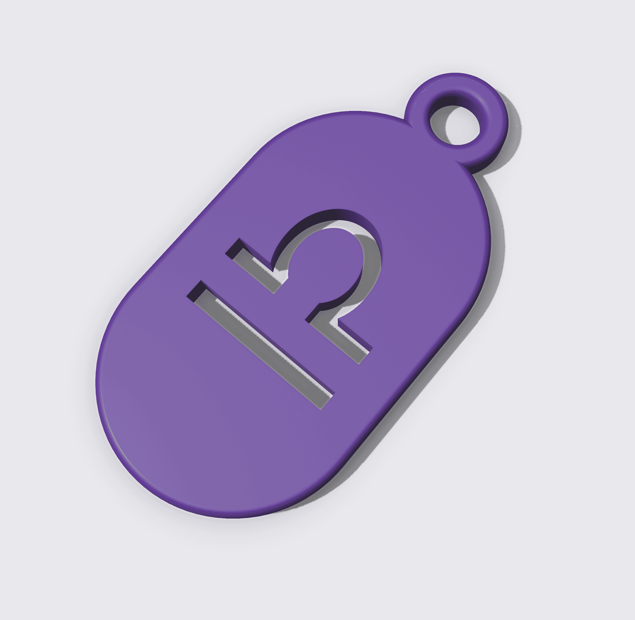 Key Fob - Zodiac Libra 3d model