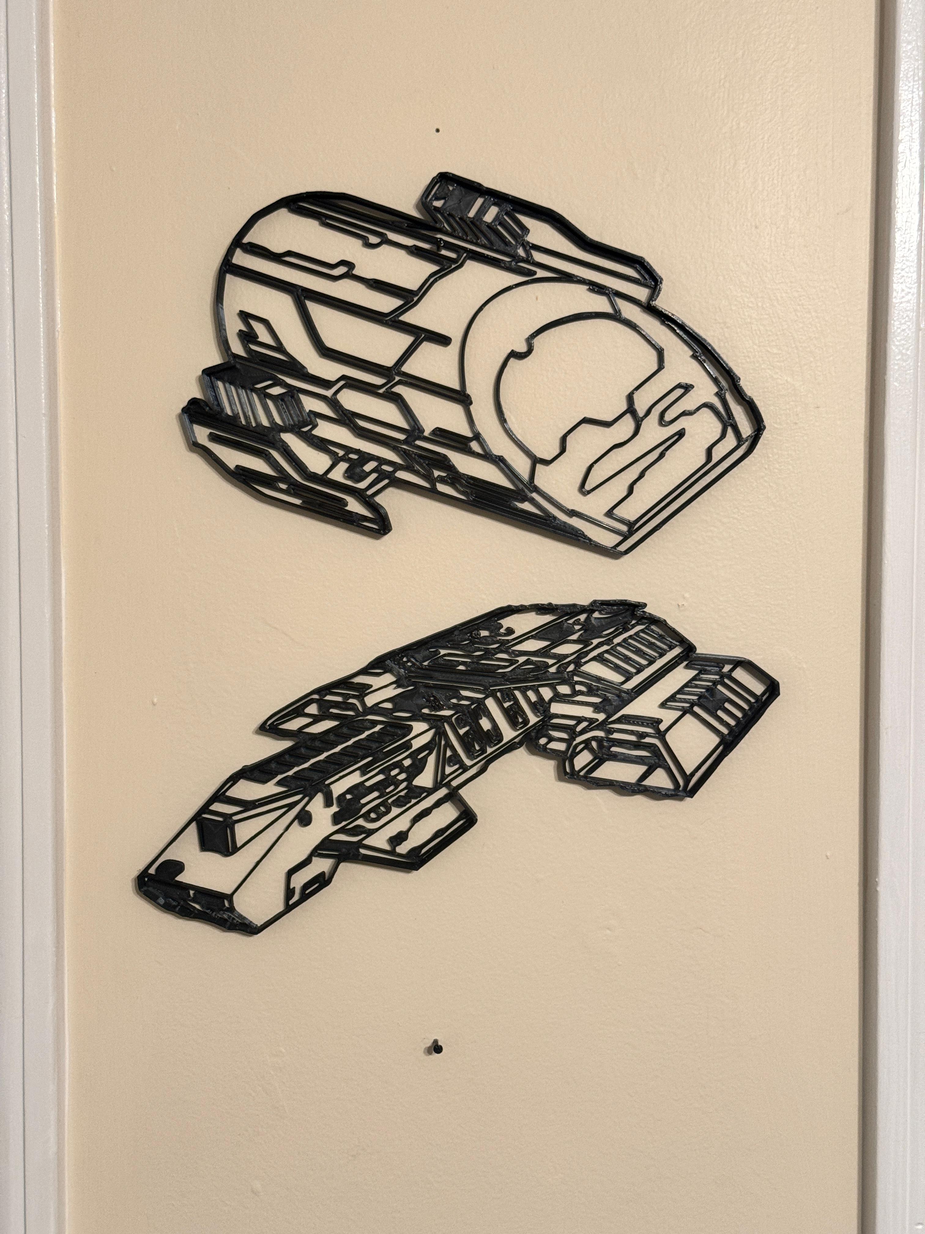 Daedalus Wall Art From Stargate 3d model