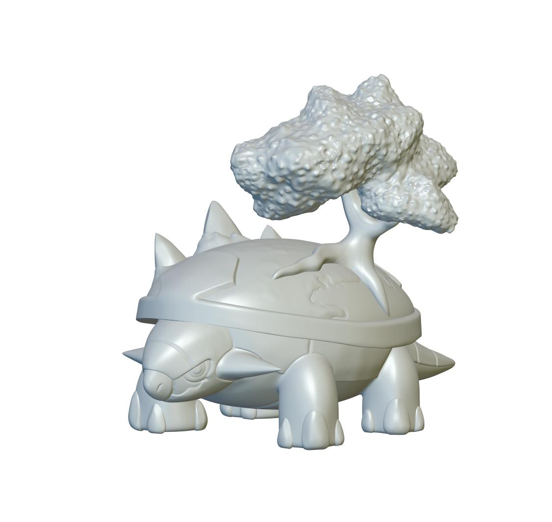 Pokemon Torterra #389 - Optimized for 3D Printing 3d model