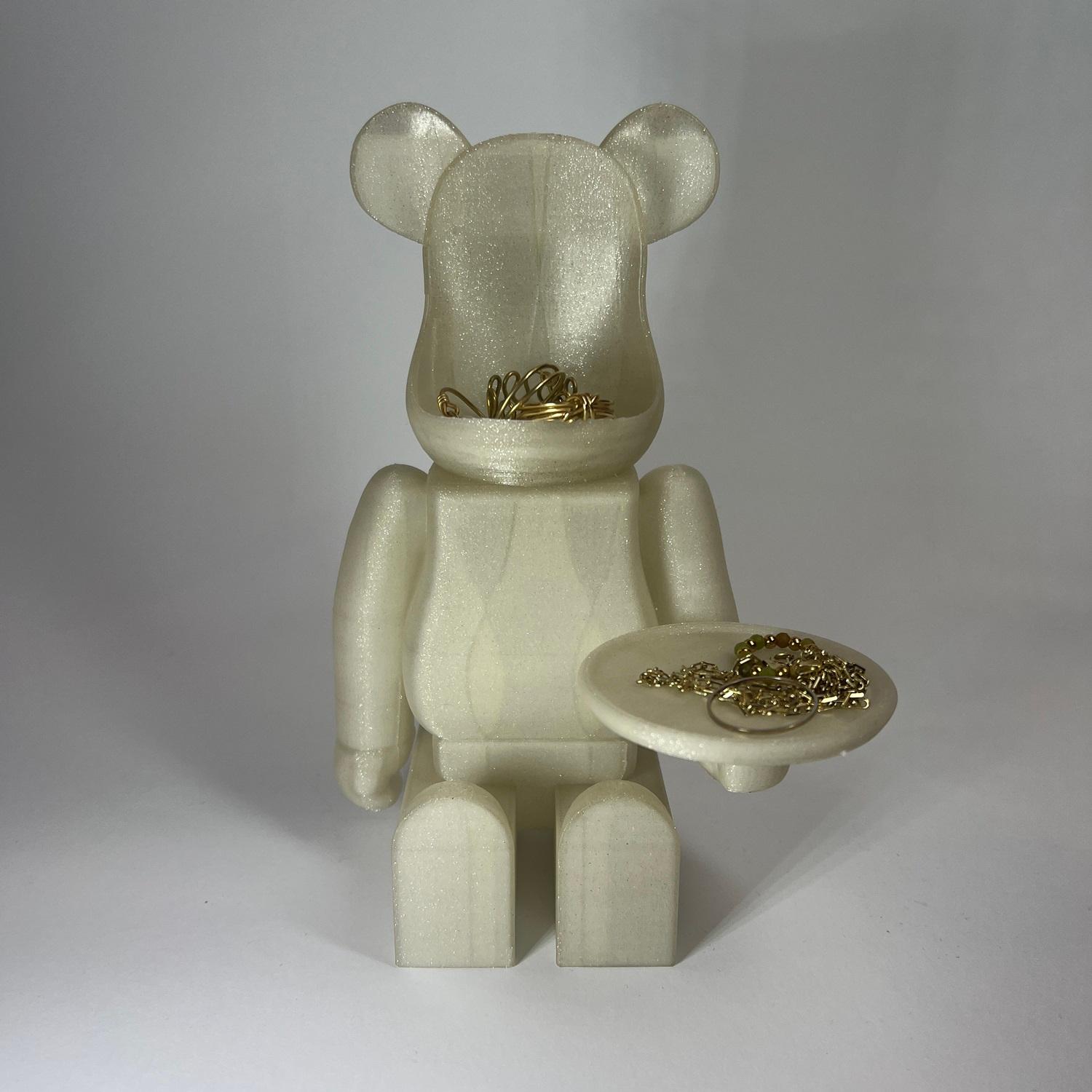 BEARBRICK PLATE CANDLE HOLDER 3d model