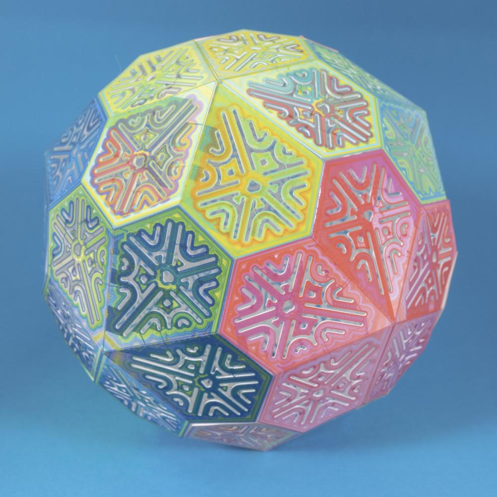 Folding Pentagonal Hexacontahedron Puzzle 3d model