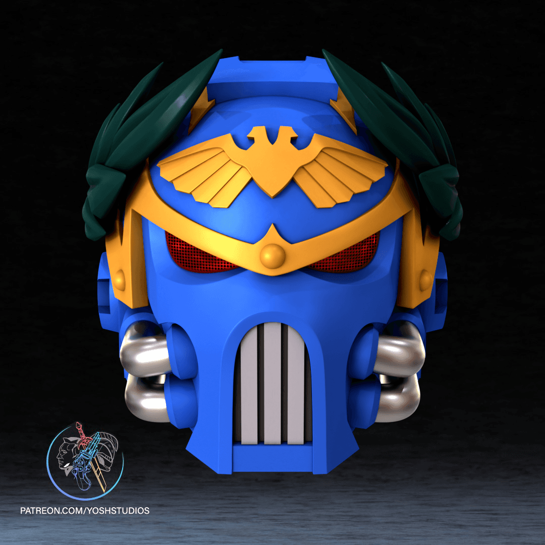 Roboute Guilliman 40K Helmet 3D Printer File 3d model