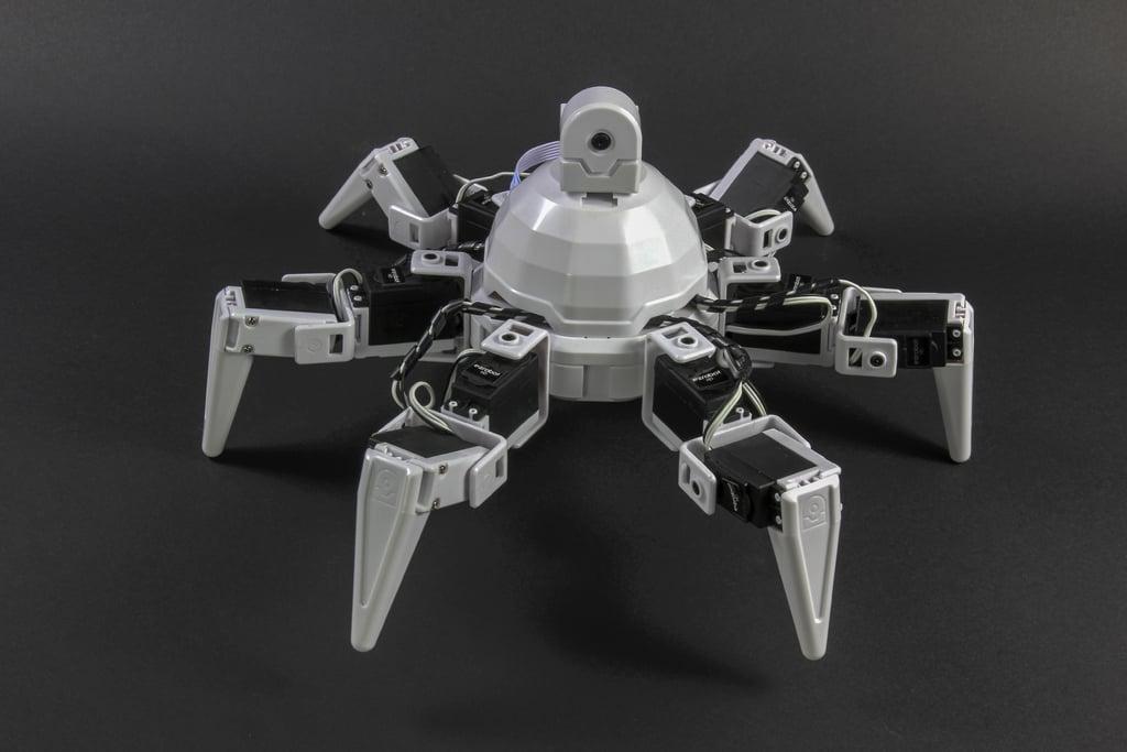 Six Hexapod built with EZ-Bits that clip together 3d model