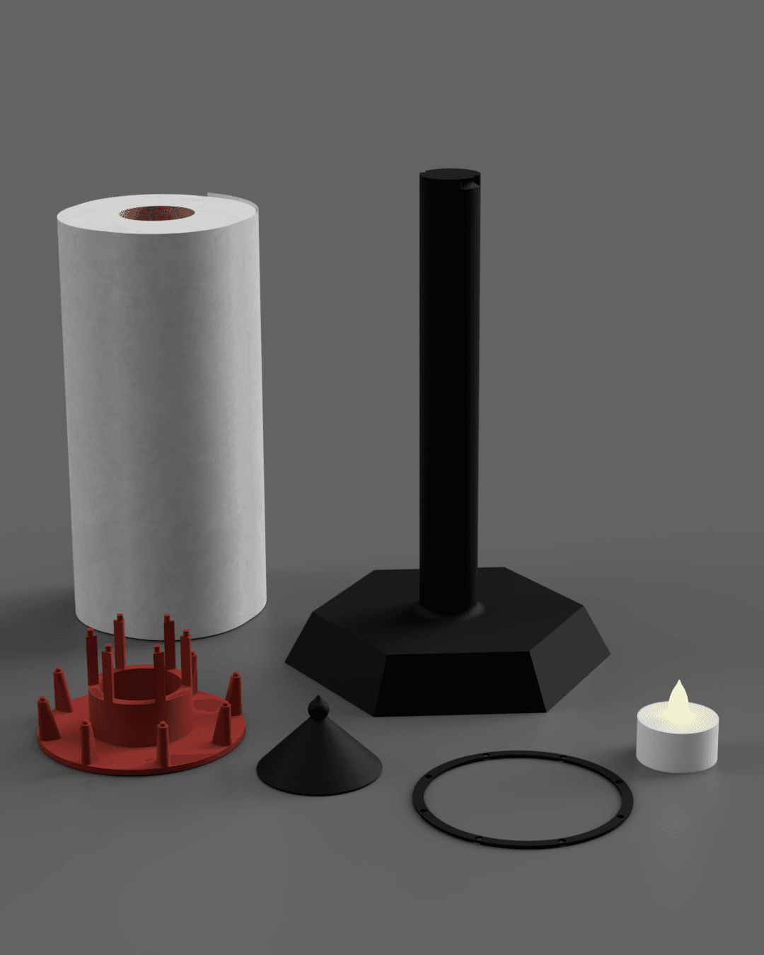 Lighthouse - paper towel holder #FunctionalArt 3d model